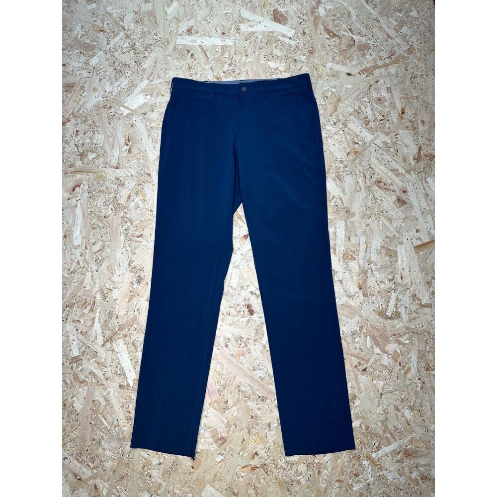 Ben Hogan Mens Blue Straight Dress Pant Sz 30/32